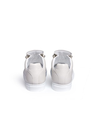 Back View - Click To Enlarge - BALENCIAGA - Lambskin leather sneakers