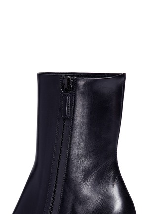 Detail View - Click To Enlarge - BALENCIAGA - Slant heel goatskin leather boots