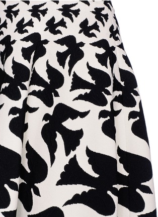 Detail View - Click To Enlarge - ALEXANDER MCQUEEN - 'Swallow intarsia stretch knit skirt