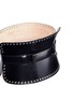 Detail View - Click To Enlarge - ALEXANDER MCQUEEN - Eyelet calfskin leather corset belt