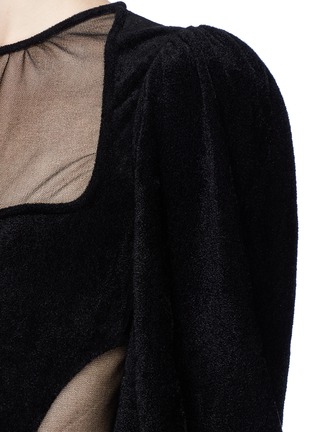 Detail View - Click To Enlarge - ALEXANDER MCQUEEN - Balloon sleeve long knit dress