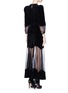 Back View - Click To Enlarge - ALEXANDER MCQUEEN - Balloon sleeve long knit dress