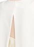 Detail View - Click To Enlarge - ALEXANDER MCQUEEN - Structural cape back belted cady crepe dress