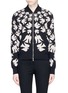 Main View - Click To Enlarge - ALEXANDER MCQUEEN - Swallow intarsia stretch knit bomber jacket