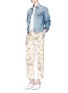 Figure View - Click To Enlarge - ALEXANDER MCQUEEN - 'Wild Iris' print silk pyjama pants