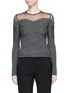 Main View - Click To Enlarge - ALEXANDER MCQUEEN - Sheer panel bouclé knit sweater