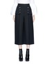 Main View - Click To Enlarge - ALEXANDER MCQUEEN - Military button side flap box pleat culottes