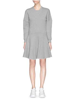 Main View - Click To Enlarge - ALEXANDER MCQUEEN - Dragon embroidered back sweatshirt dress