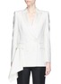 Main View - Click To Enlarge - ALEXANDER MCQUEEN - Drape side double breasted blazer