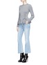 Figure View - Click To Enlarge - ALEXANDER MCQUEEN - Lace-up wool peplum sweater