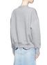 Back View - Click To Enlarge - ALEXANDER MCQUEEN - Embellished mythical logo patch sweatshirt