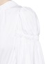Detail View - Click To Enlarge - ALEXANDER MCQUEEN - Swallow jacquard ruched cotton poplin mini dress