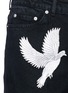 Detail View - Click To Enlarge - ALEXANDER MCQUEEN - Swallow gryphon floral appliqué culotte jeans