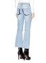 Back View - Click To Enlarge - ALEXANDER MCQUEEN - Cropped bell-bottom jeans
