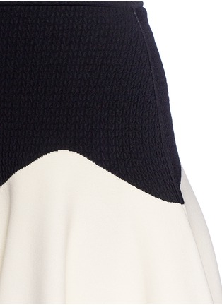 Detail View - Click To Enlarge - ALEXANDER MCQUEEN - Textured stretch knit skirt