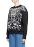 Front View - Click To Enlarge - ALEXANDER MCQUEEN - Falcon and floral embroidered sweatshirt