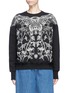 Main View - Click To Enlarge - ALEXANDER MCQUEEN - Falcon and floral embroidered sweatshirt