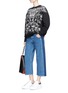 Figure View - Click To Enlarge - ALEXANDER MCQUEEN - Falcon and floral embroidered sweatshirt