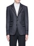 Main View - Click To Enlarge - ALEXANDER MCQUEEN - Satin piping wool flannel blazer