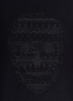 Detail View - Click To Enlarge - ALEXANDER MCQUEEN - Skull intarsia wool-cashmere sweater