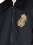 Detail View - Click To Enlarge - ALEXANDER MCQUEEN - Peacock feather embroidered down coach jacket