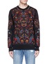 Main View - Click To Enlarge - ALEXANDER MCQUEEN - Botanical skull embroidered sweatshirt
