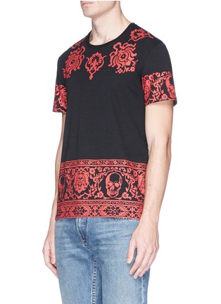 Front View - Click To Enlarge - ALEXANDER MCQUEEN - Graphic skull print T-shirt