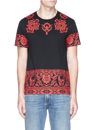 Main View - Click To Enlarge - ALEXANDER MCQUEEN - Graphic skull print T-shirt