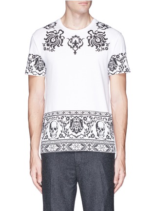 Main View - Click To Enlarge - ALEXANDER MCQUEEN - Graphic skull print T-shirt
