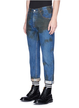 Front View - Click To Enlarge - GUCCI - Petrol wash selvedge jeans