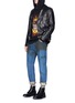 Figure View - Click To Enlarge - GUCCI - Petrol wash selvedge jeans
