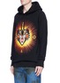 Front View - Click To Enlarge - GUCCI - 'Angry Cat' appliqué hoodie