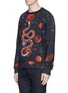 Front View - Click To Enlarge - GUCCI - 'Space Snake' print sweatshirt