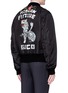 Back View - Click To Enlarge - GUCCI - Floral embroidered reversible padded bomber jacket