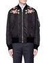 Main View - Click To Enlarge - GUCCI - Floral embroidered reversible padded bomber jacket