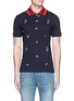 Main View - Click To Enlarge - GUCCI - Icon embroidered polo shirt