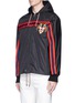 Front View - Click To Enlarge - GUCCI - 'Angry Cat' appliqué windbreaker jacket