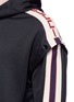 Detail View - Click To Enlarge - GUCCI - Logo trim detachable sleeve hoodie