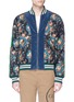 Main View - Click To Enlarge - GUCCI - 'Grotesque Garden' print silk twill bomber jacket
