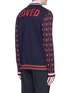 Back View - Click To Enlarge - GUCCI - Flying skull intarsia wool-cotton cardigan