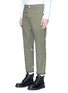 Detail View - Click To Enlarge - GUCCI - Back epaulette cropped gabardine pants