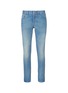 Main View - Click To Enlarge - GUCCI - Web stripe roll cuff jeans