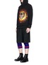 Figure View - Click To Enlarge - GUCCI - Skull wings intarsia knit leggings