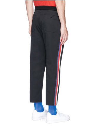Back View - Click To Enlarge - GUCCI - Web outseam drill jogging pants