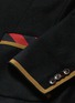 Detail View - Click To Enlarge - GUCCI - Crest appliqué contrast trim soft blazer