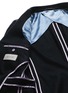  - GUCCI - Crest appliqué contrast trim soft blazer