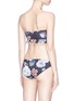 Back View - Click To Enlarge - BETH RICHARDS - 'Chloe' floral print ruffle bandeau top