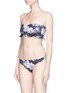 Figure View - Click To Enlarge - BETH RICHARDS - 'Chloe' floral print ruffle bandeau top