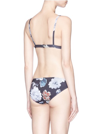 Back View - Click To Enlarge - BETH RICHARDS - 'Second Skin' floral print triangle bikini top