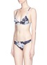 Figure View - Click To Enlarge - BETH RICHARDS - 'Second Skin' floral print triangle bikini top